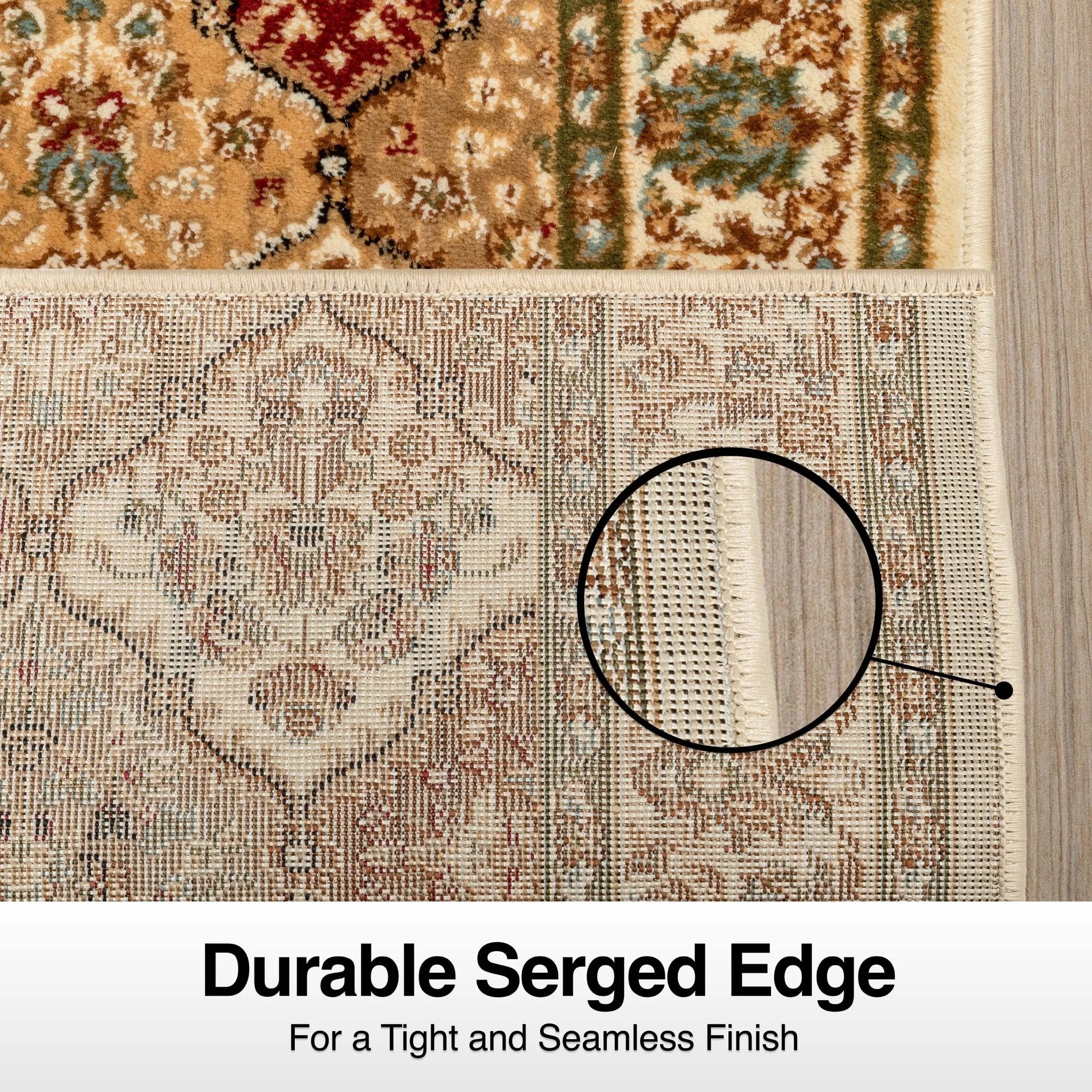 Custom Size Runner Emine Persian Trellis Transitional Red 27 Inch Wide x Choose Your Length Hallway Runner Rug Well Woven