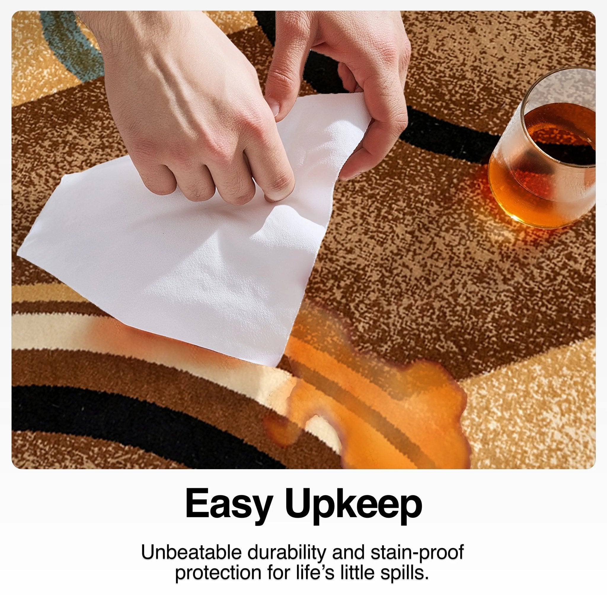 Arcs & Shapes Custom Size Runner Modern Light Blue 27 Inch Wide x Choose Your Length Hallway Runner Rug Well Woven