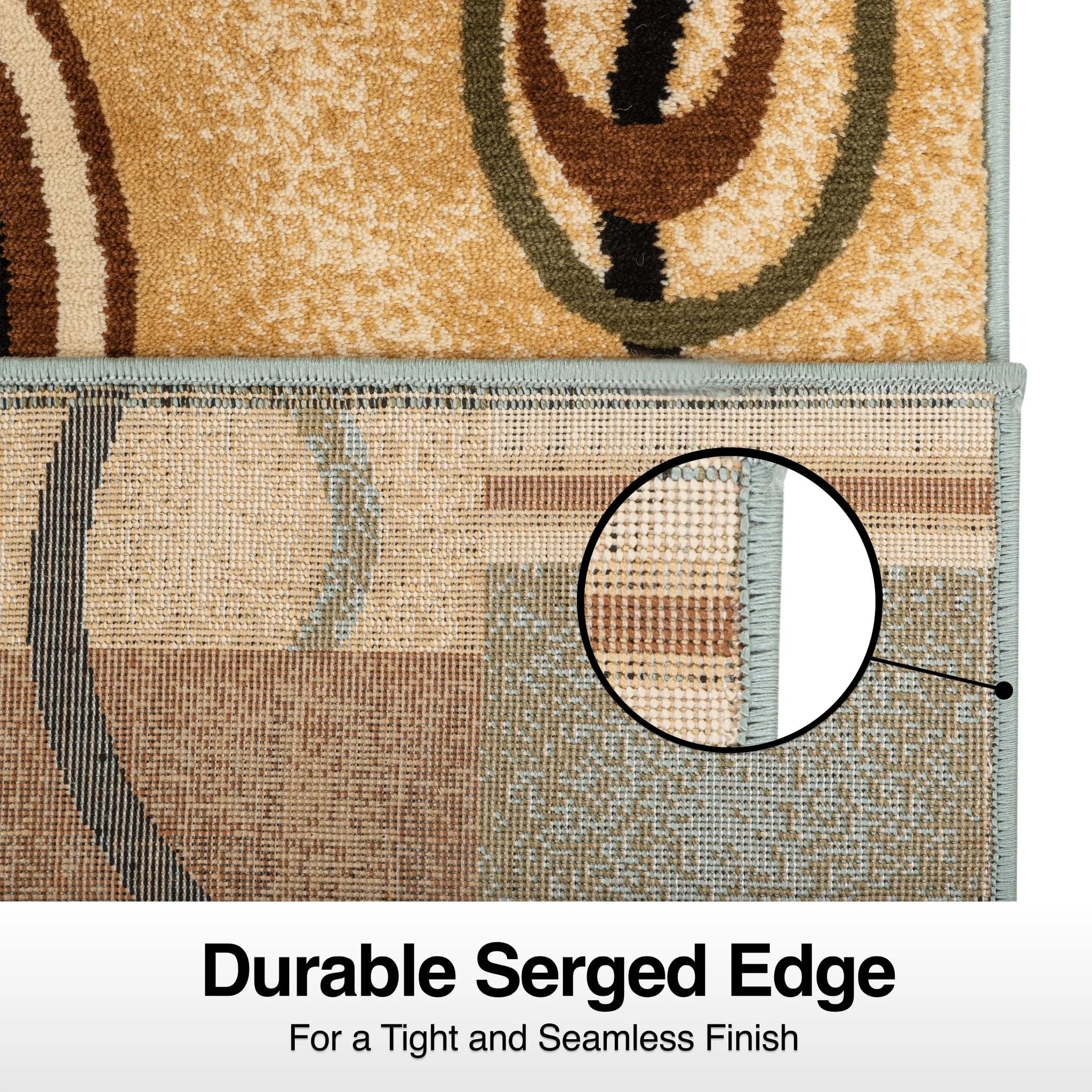 Arcs & Shapes Custom Size Runner Modern Light Blue 27 Inch Wide x Choose Your Length Hallway Runner Rug Well Woven