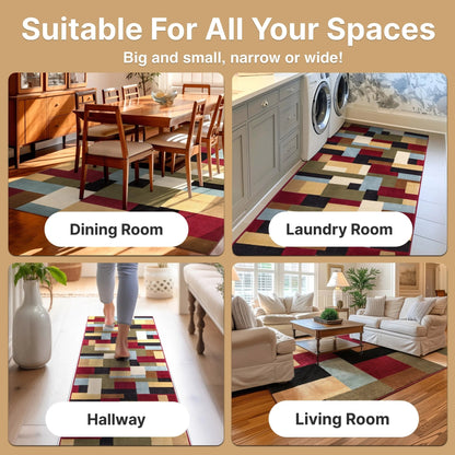 River Red Modern Rug Well Woven