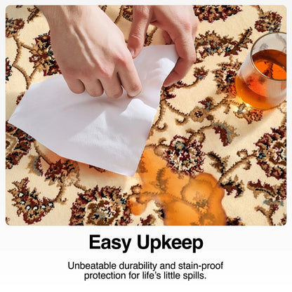 Sarouk Custom Size Runner Traditional Ivory 27 Inch Wide x Choose Your Length Hallway Runner Rug Well Woven