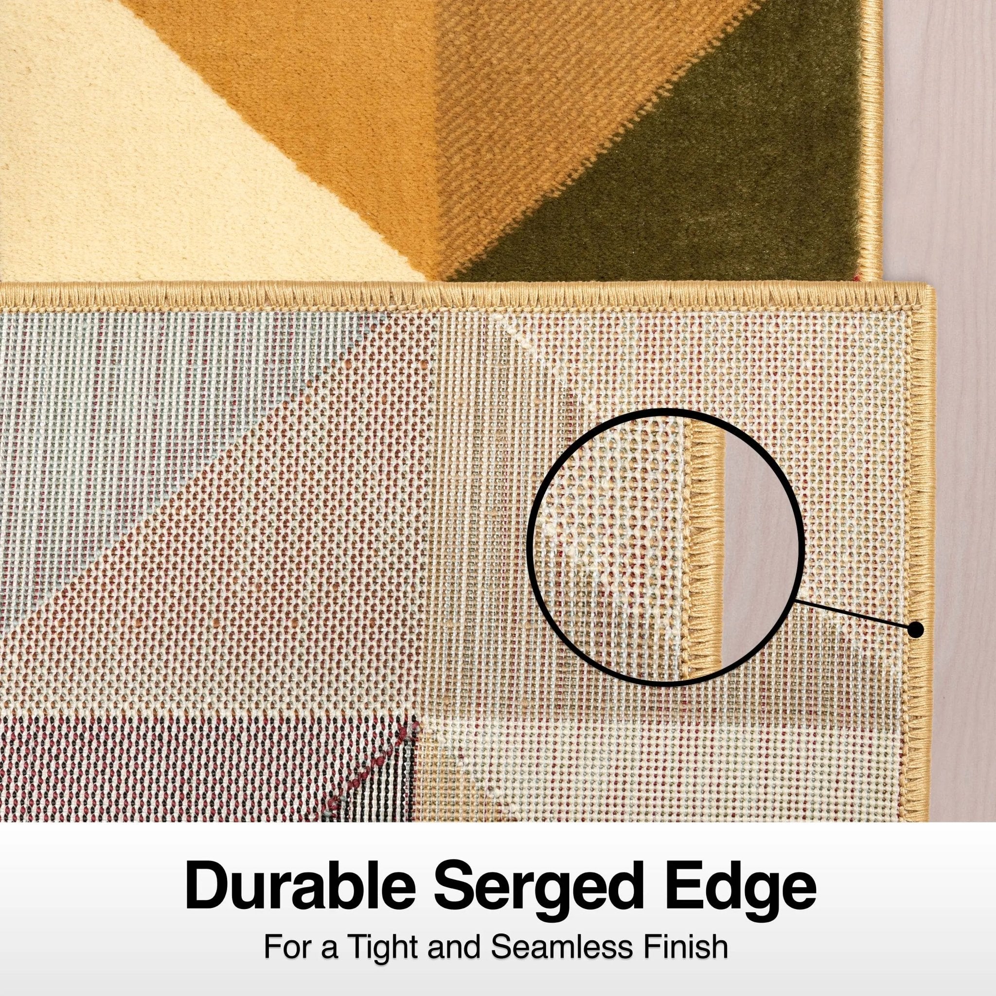 Custom Size Runner Yaren Geometric  Modern Ivory Multi 27 Inch Wide x Choose Your Length Hallway Runner Rug Well Woven