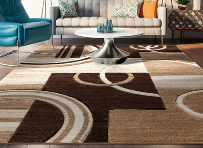 Galaxy Waves Ivory Modern Rug Well Woven