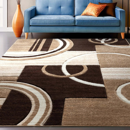 Galaxy Waves Ivory Modern Rug Well Woven