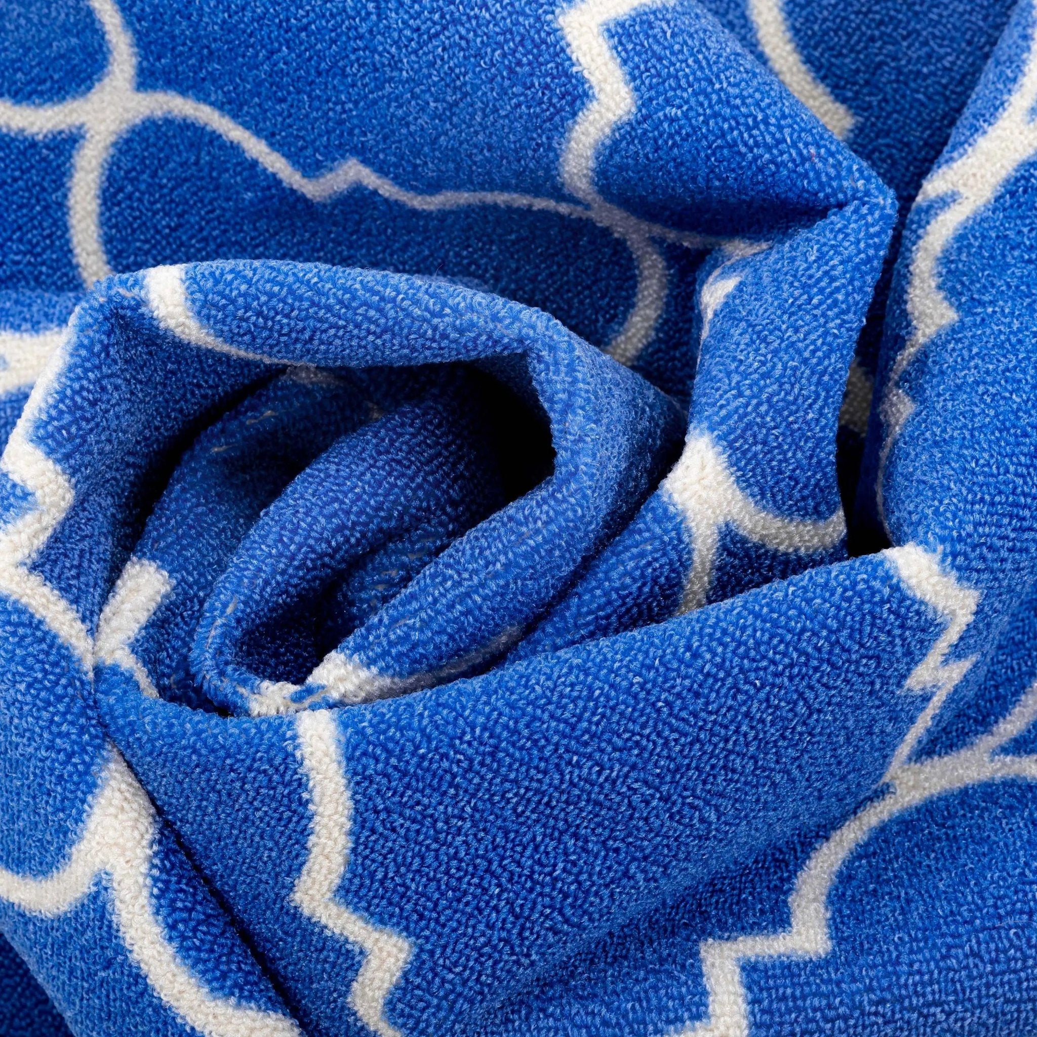 Brooklyn Trellis Custom Size Runner Modern Blue Select Your Width x Choose Your Length Machine Washable Hallway Runner Rug Well Woven