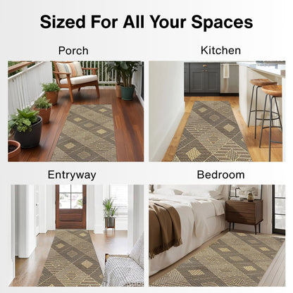 Alto Heritage Custom Size Indoor/Outdoor Runner - 27 Inches Width x Choose Your Custom Length - Well Woven - Indoors and Outdoors