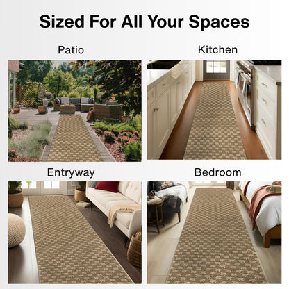 Alto Textures Custom Size Indoor/Outdoor Runner 27 Inches Width x Choose Your Runner Length - Well Woven - Inside and outside