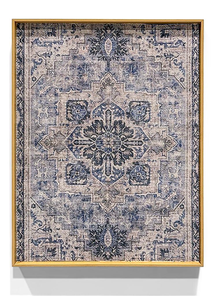 WellArt Tirana sustainable framed textile art on a white background.