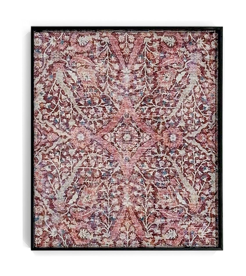 WellArt Isolde sustainable framed textile art on a white background.