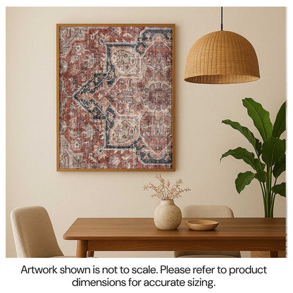 WellArt Paris sustainable framed textile art hanging on the wall in a modern dining room.