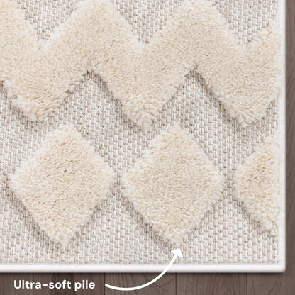 Chiara Tribal Moroccan High-Low Flat-Weave Rug Well Woven