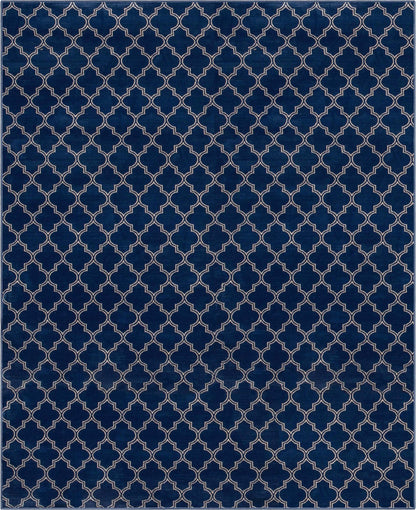 Nantucket Trellis Custom-Made Rug, Made to Order, High-Quality, Elegant Blue Design Area Rug - Well Woven - Modern trellis design