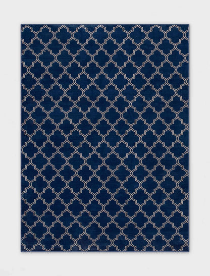 Nantucket Trellis Custom-Made Rug, Made to Order, High-Quality, Elegant Blue Design Area Rug - Well Woven - Custom area rug