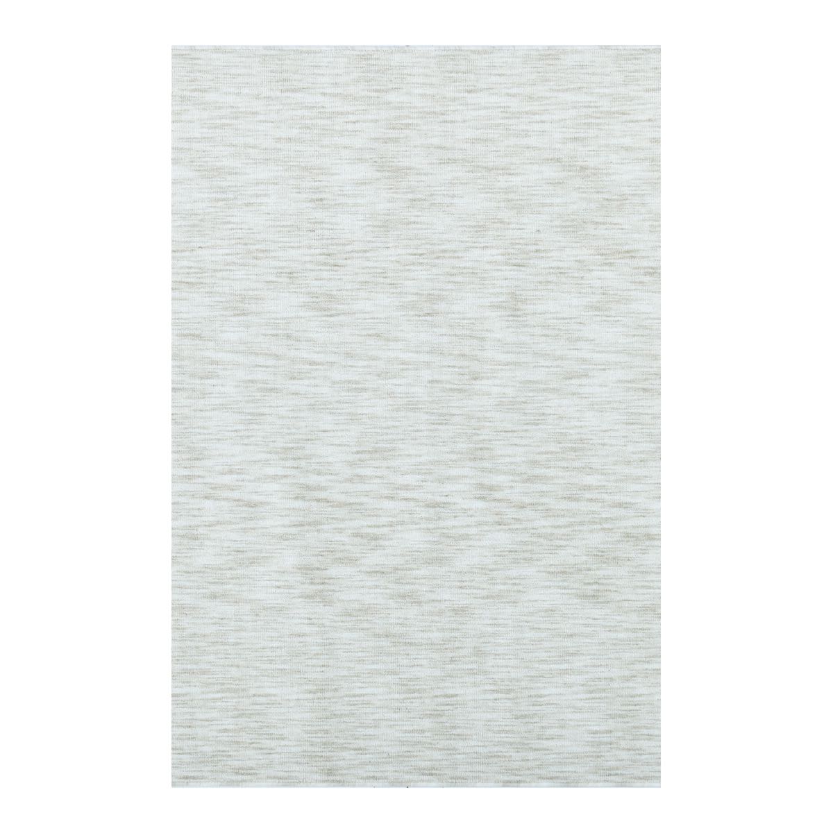 COD-12 Well Woven Moor Washable Rug: Textured white and cream rug on a white background