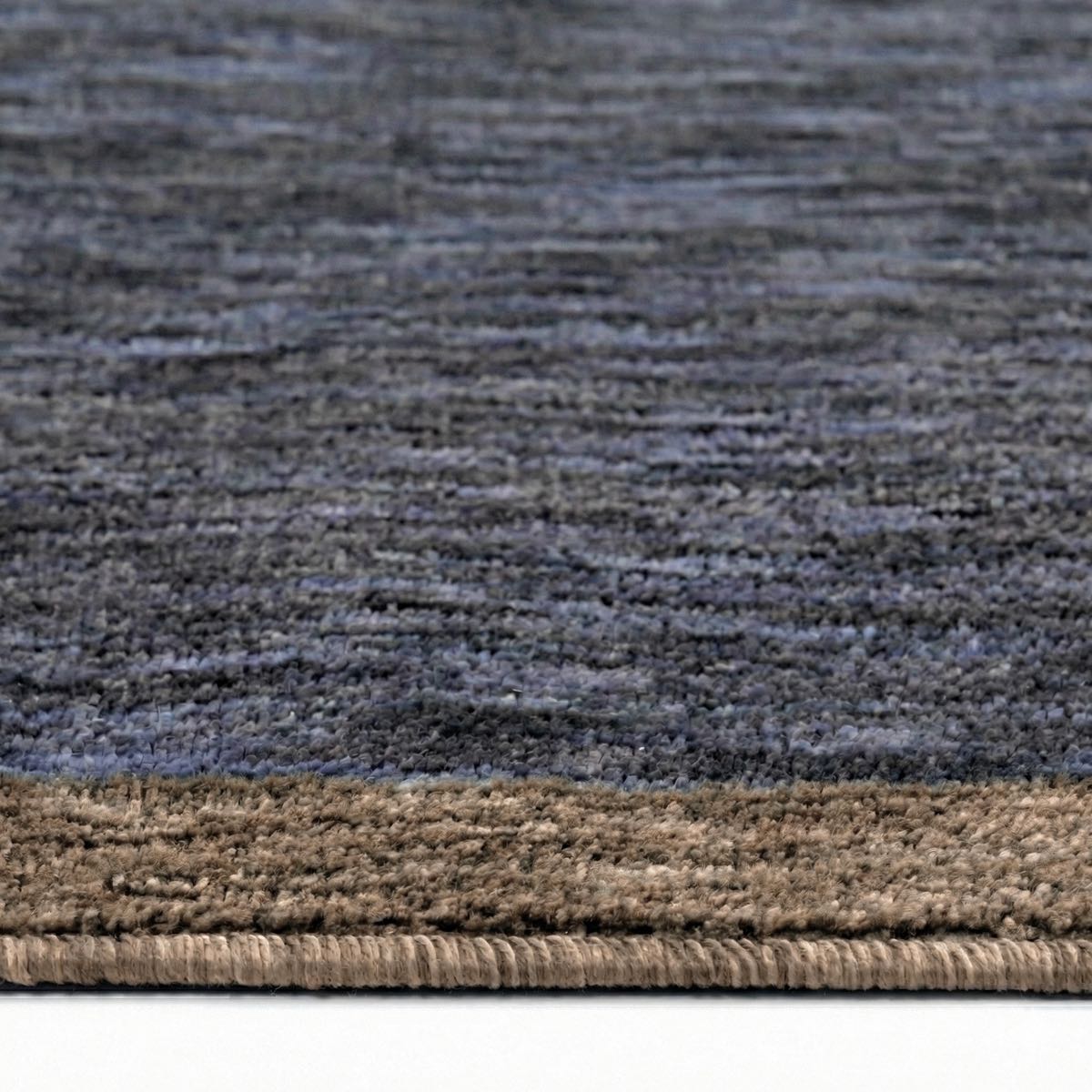 COD-13 - Close-up of a textured blue and brown rug
