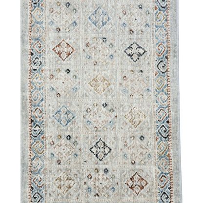 COD-21 - Decorative runner rug with geometric pattern on a plain background