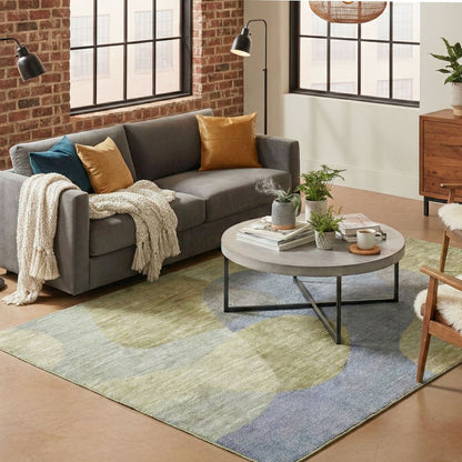 Holt Organic Abstract Modern Plush Washable Area Rug – Coda Collection