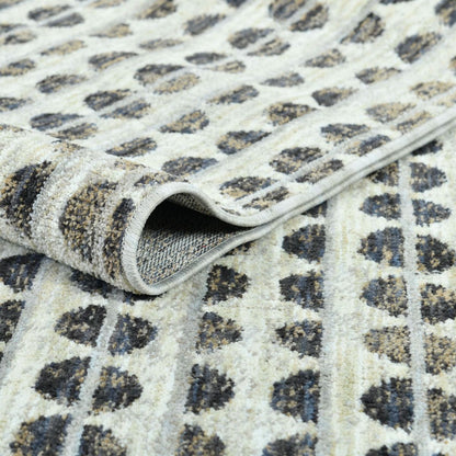 Heath Ivory Multi Micro-Pattern Modern Plush Washable Custom Runner Rug – Coda Collection