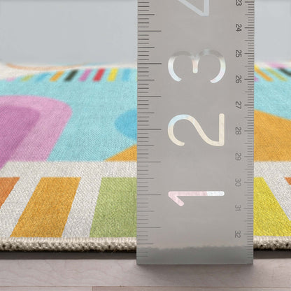 Crayola Modern Parade Multi Color Area Rug By Well Woven Well Woven