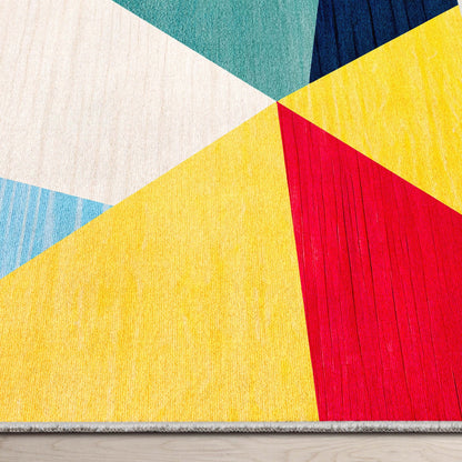 Crayola Modern Modern Shapes Festival Multi Color Area Rug By Well Woven Well Woven