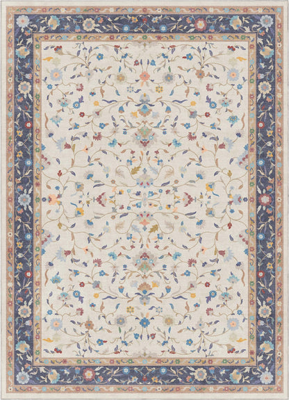 Crayola Floral Elegance Ivory Multi 5' x 7' Area Rug By Well Woven Well Woven