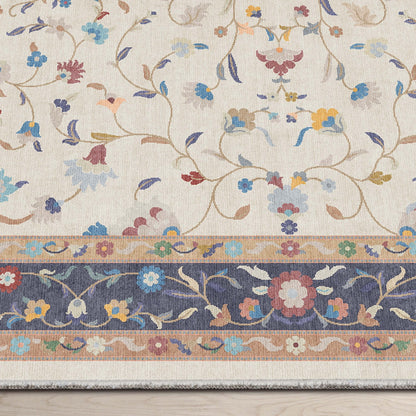 Crayola Floral Elegance Ivory Multi 5' x 7' Area Rug By Well Woven Well Woven