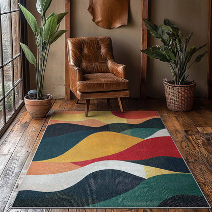 Crayola Swirl & Scribble Multicolor Rug by Well Woven 