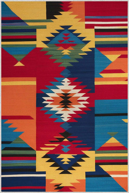 Crayola Sage & Sunsets Multicolor Rug by Well Woven