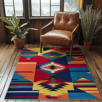 Crayola Sage & Sunsets Multicolor Rug by Well Woven