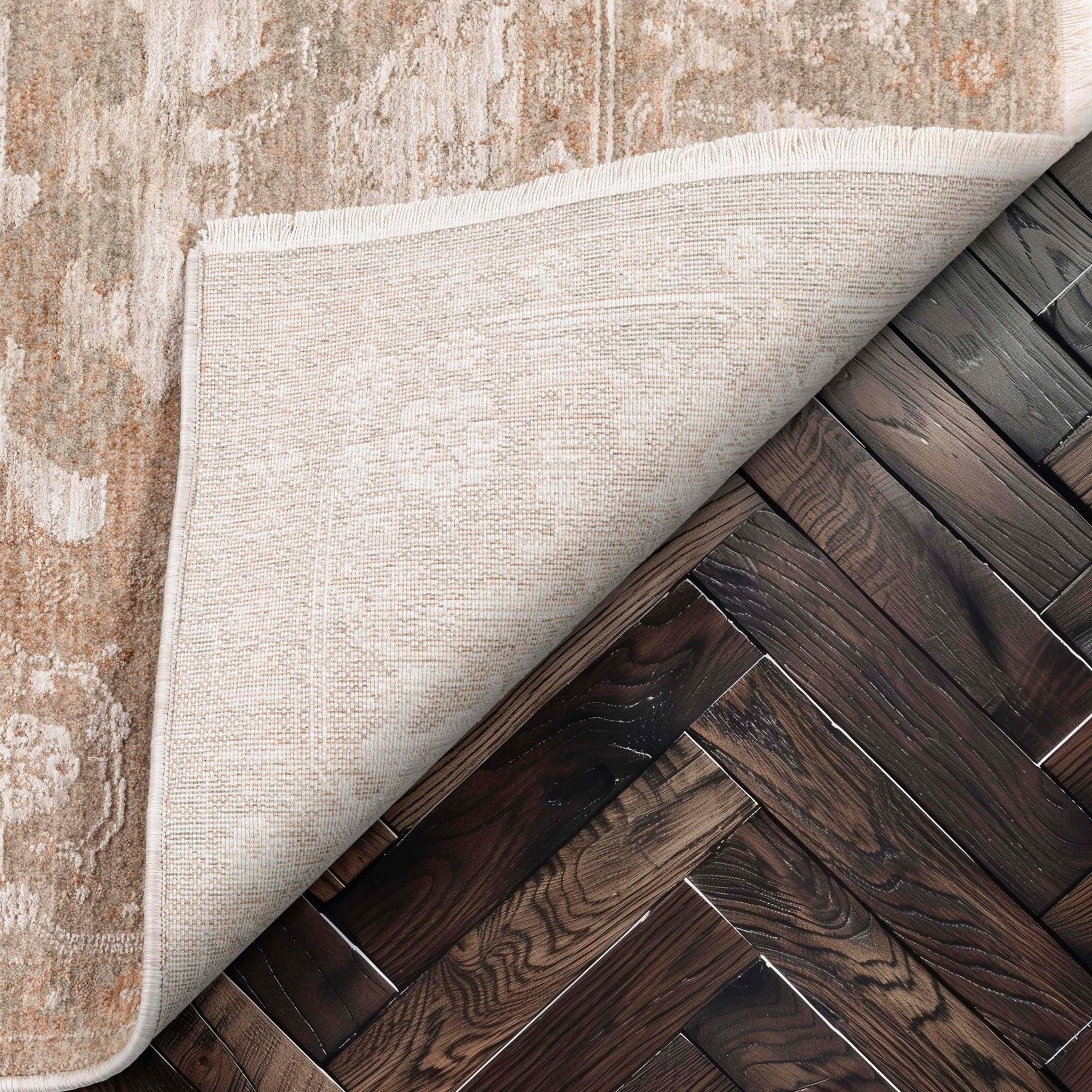 Ethos Serenity Beige Warm Earth Tone - Easy to Clean - Globally Inspired Patterns Well Woven