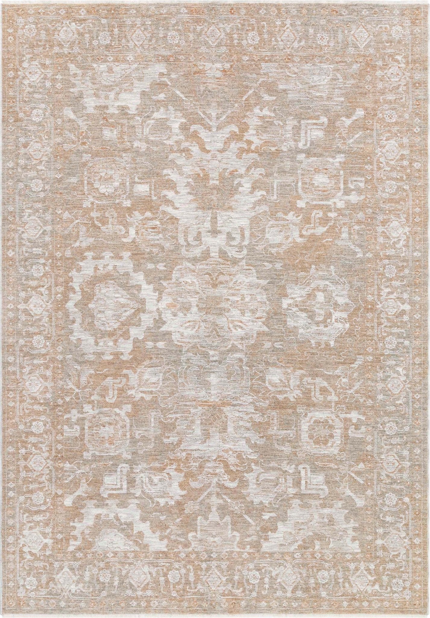 Ethos Serenity Beige Warm Earth Tone - Easy to Clean - Globally Inspired Patterns Well Woven