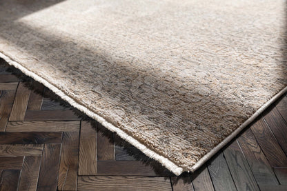 Ethos Echo Beige Floral Warm Earth Tone - Easy to Clean - Globally Inspired Patterns Well Woven