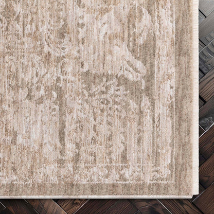 Ethos Harmony Beige Neutral Earth Tone - Easy to Clean - Globally Inspired Patterns Well Woven