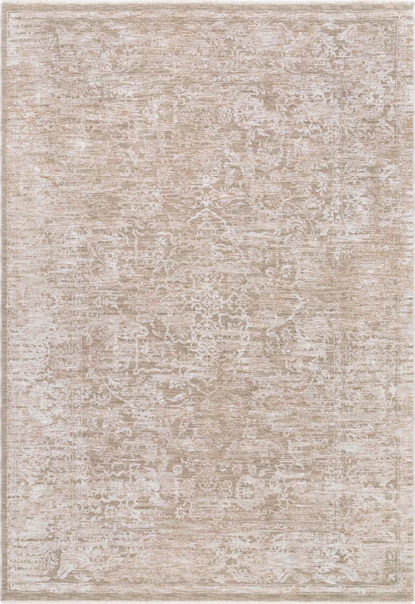 Ethos Harmony Beige Neutral Earth Tone - Easy to Clean - Globally Inspired Patterns Well Woven