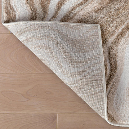 Warren Retro Abstract Waves Glam Rug Well Woven