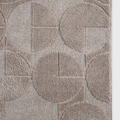 Custom Size Runner Harmony Modern Beige Choose Your Width x Choose Your Length Hallway & Stair Runner Rug Well Woven