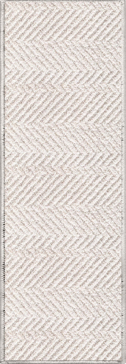 Pompeii Ivory Stair Tread Rugs - Well Woven