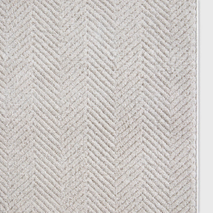 Custom Size Runner Pompeii Modern Ivory Choose Your Width x Choose Your Length Hallway & Stair Runner Rug Well Woven