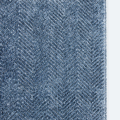 Custom Size Runner Pompeii Modern Blue Choose Your Width x Choose Your Length Hallway & Stair Runner Rug Well Woven