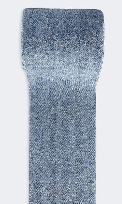 Custom Size Runner Pompeii Modern Light Blue Choose Your Width x Choose Your Length Hallway & Stair Runner Rug Well Woven