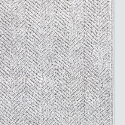 Custom Size Runner Pompeii Modern Light Grey Choose Your Width x Choose Your Length Hallway & Stair Runner Rug Well Woven
