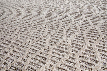 Custom Size Runner Babylon Moroccan Trellis Taupe Choose Your Width x Choose Your Length Hallway & Stair Runner Rug Well Woven