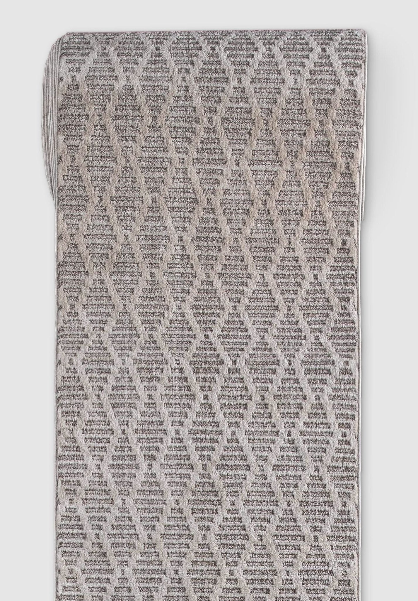 Custom Size Runner Babylon Moroccan Trellis Taupe Choose Your Width x Choose Your Length Hallway & Stair Runner Rug Well Woven