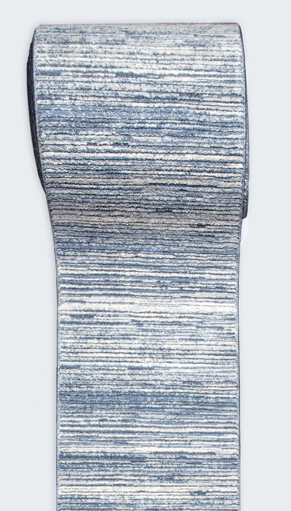 Custom Size Runner Delphi Modern Blue Choose Your Width x Choose Your Length Hallway & Stair Runner Rug Well Woven