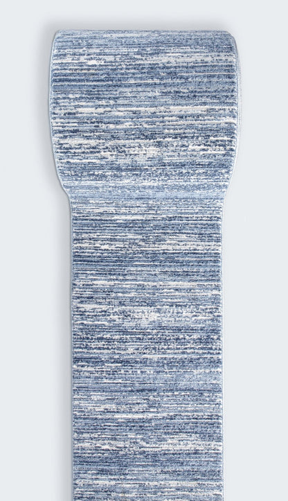 Custom Size Runner Delphi Modern Light Blue Choose Width x Length Hallway & Stair Runner Well Woven