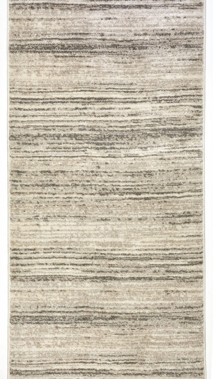 HAR-178 Well Woven Delphi Taupe Custom Runner Rug Overhead on White