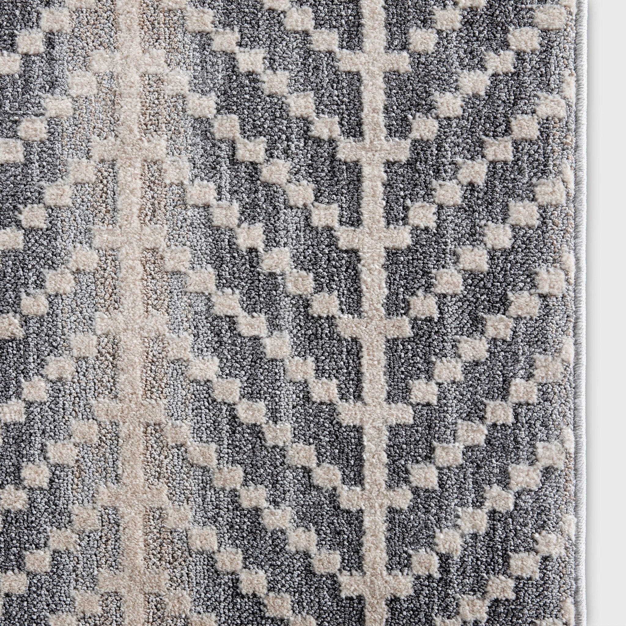 Custom Size Runner Rhodes Modern Grey Choose Your Width x Choose Your Length Hallway & Stair Runner Rug Well Woven
