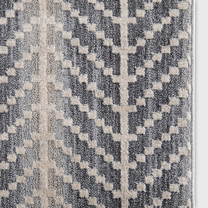 Custom Size Runner Rhodes Modern Grey Choose Your Width x Choose Your Length Hallway & Stair Runner Rug Well Woven