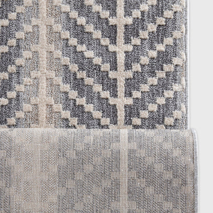 Custom Size Runner Rhodes Modern Grey Choose Your Width x Choose Your Length Hallway & Stair Runner Rug Well Woven