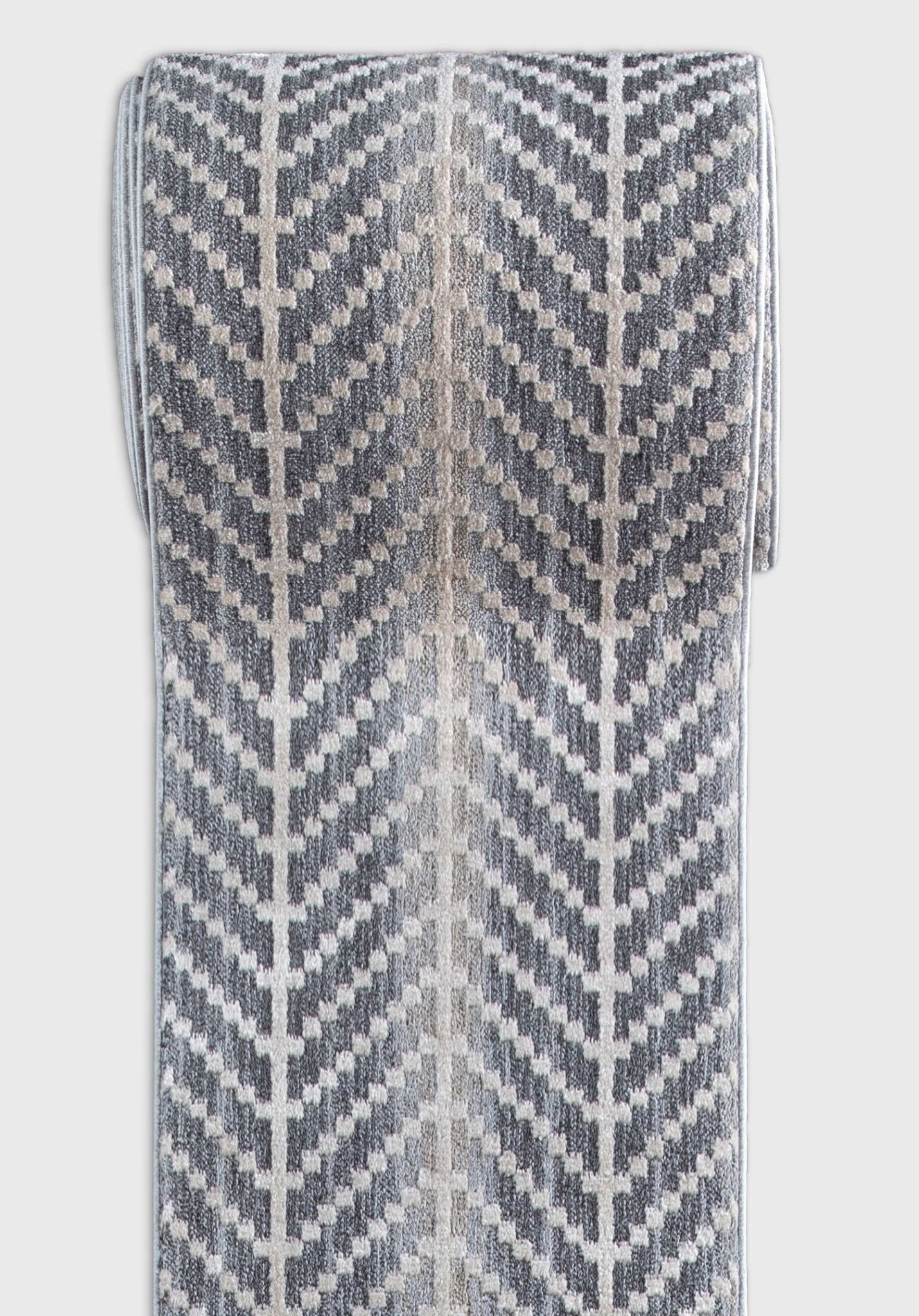 Custom Size Runner Rhodes Modern Grey Choose Your Width x Choose Your Length Hallway & Stair Runner Rug Well Woven